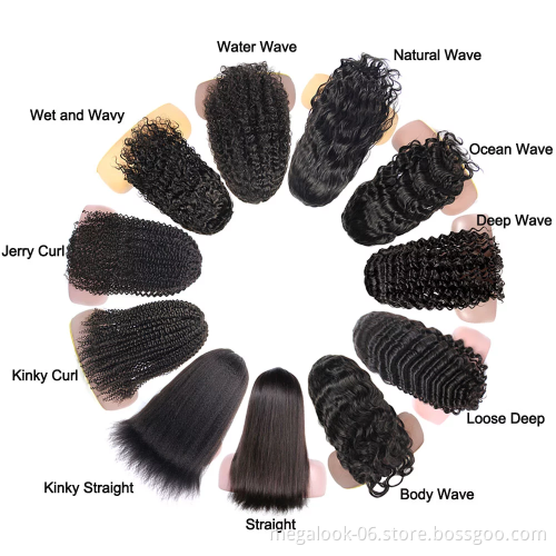 Transparent Lace Frontal Human Hair Wigs,Raw indian Hair  Hd Swiss Lace Closure Wig, Straight Full Lace Wigs